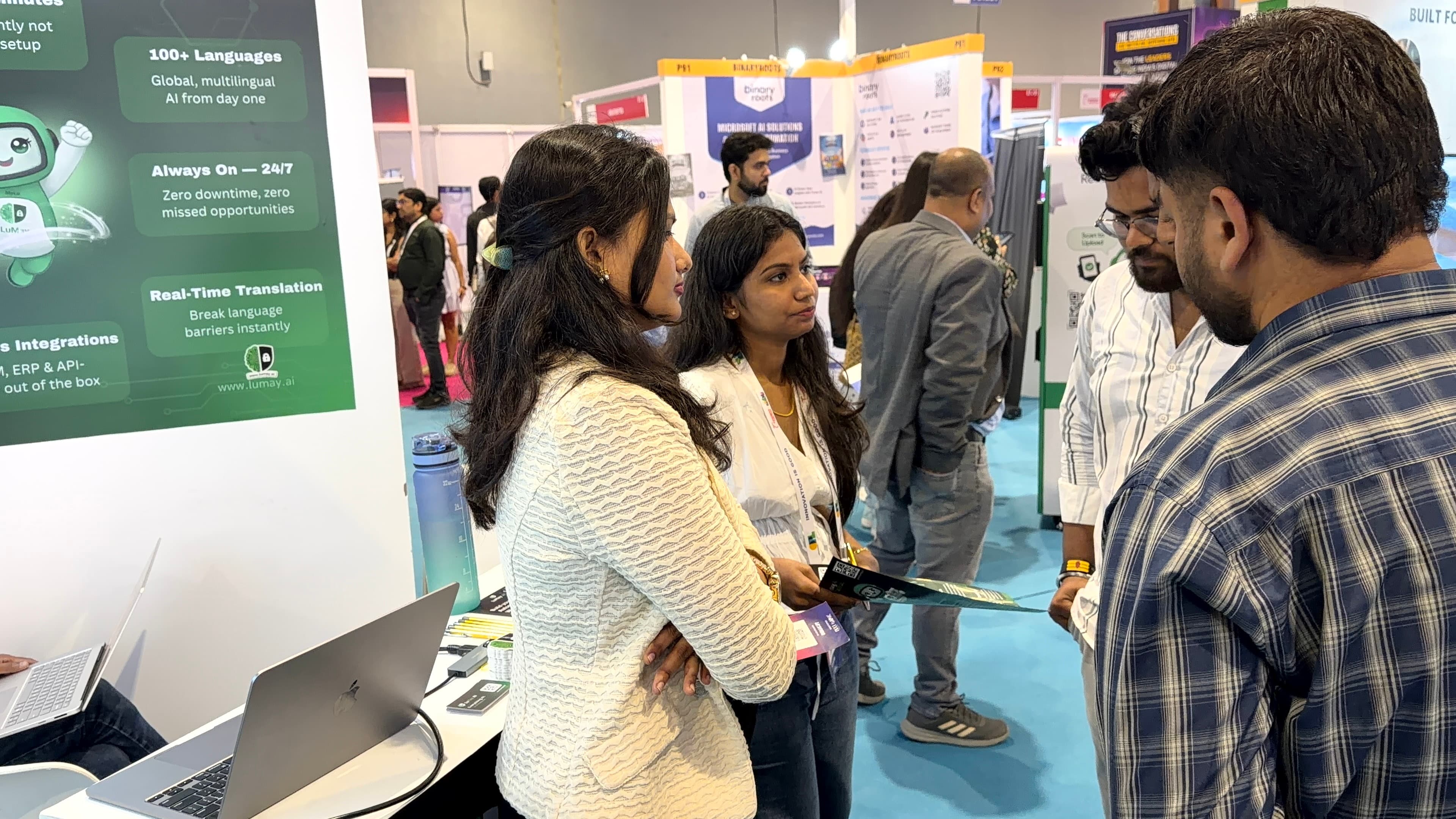 LuMay AI - Reshma Sriraman and team at Convergence India 2026