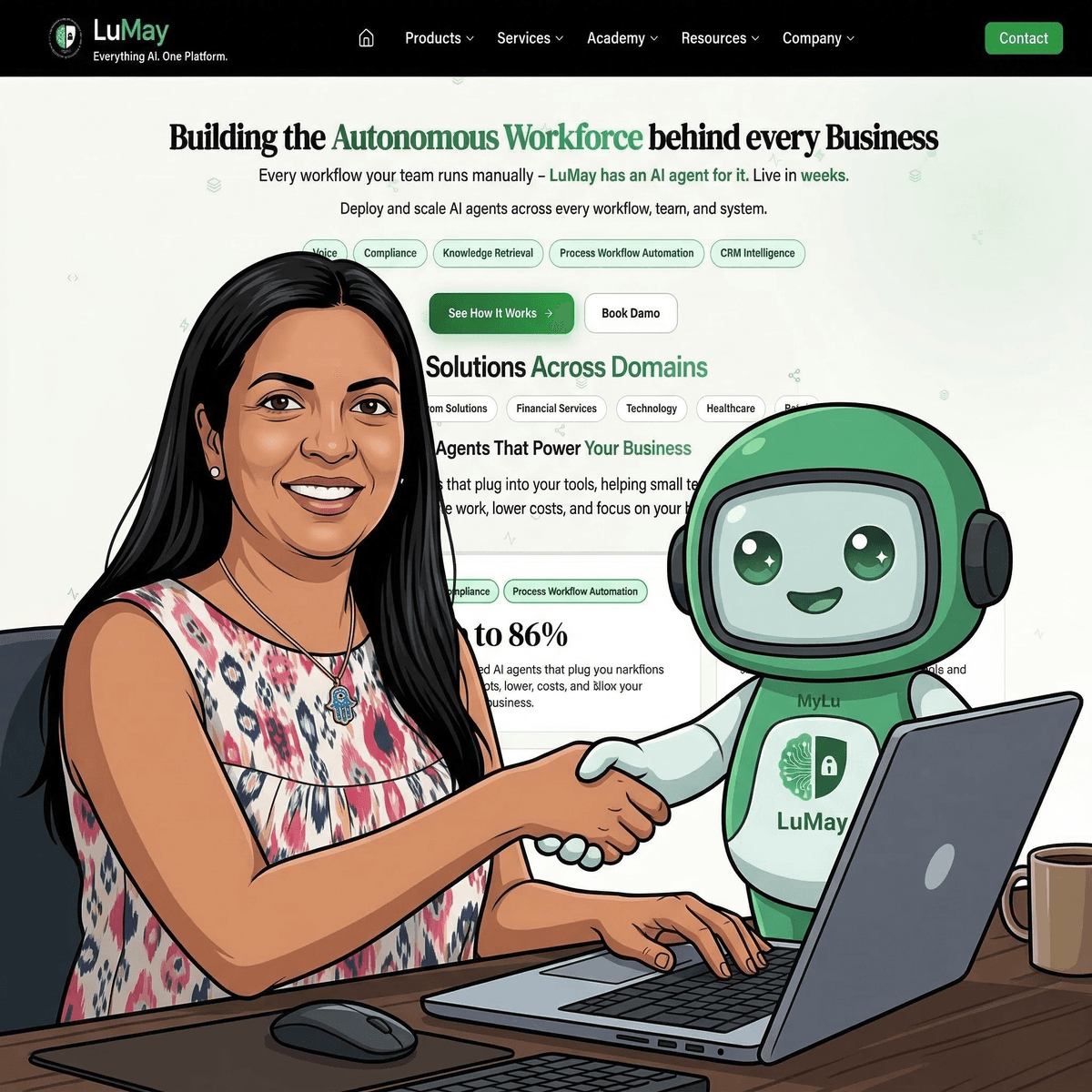 Surekha with MyLu – LuMay AI Teammate