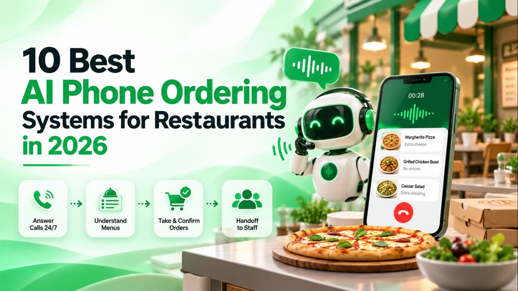 How AI Voice Agents Take Restaurant Phone Orders: Menus, Modifications, and Staff Handoffs