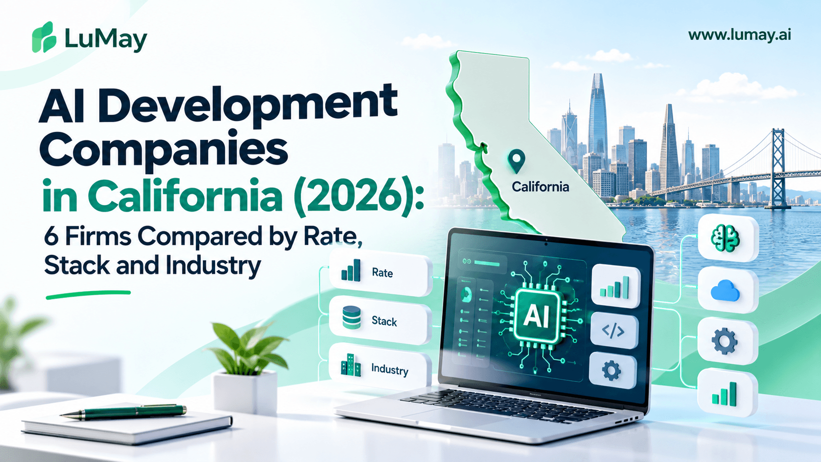 AI Development Companies in California (2026): 6 Firms Compared by Rate, Stack and Industry