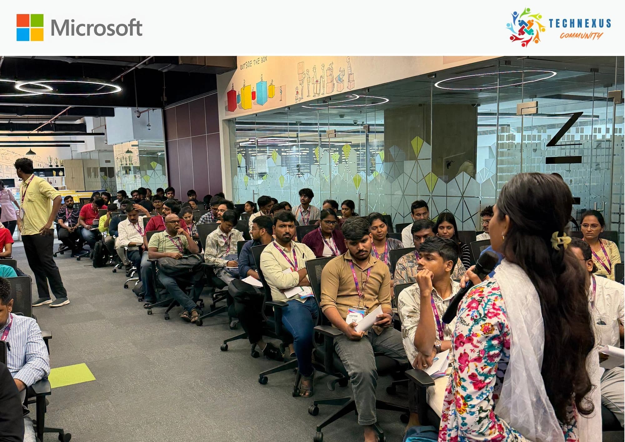 Live AI training session with participants
