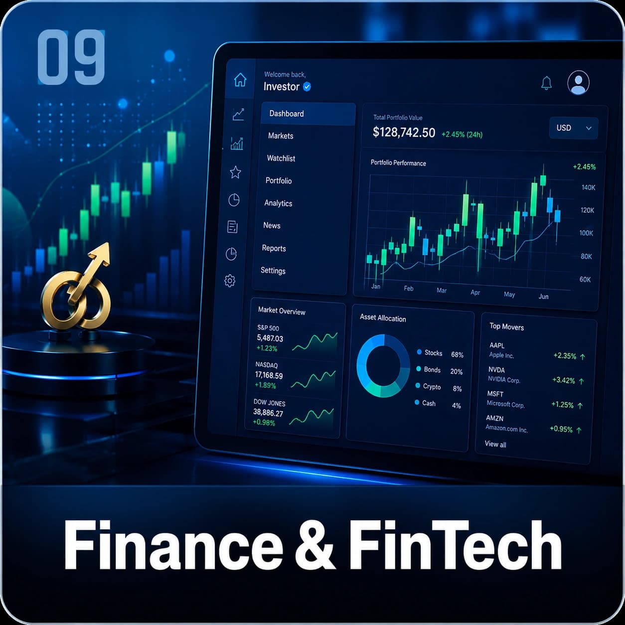Financial services teams working with regulated enterprise systems and analytics dashboards