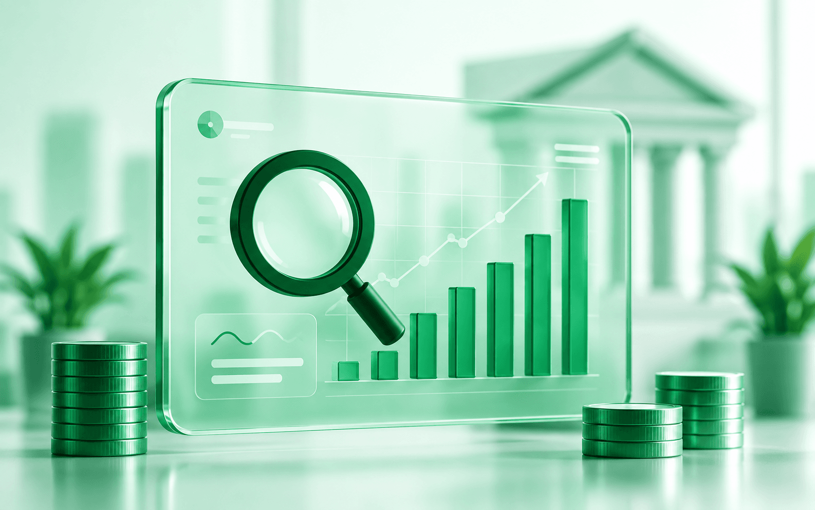 AI-powered financial transaction monitoring and analytics illustration.