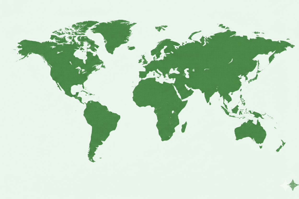 World Map showing LuMay office locations
