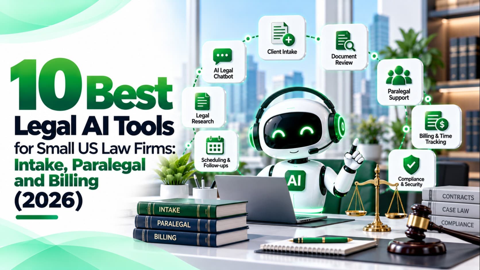 10 Best Legal AI Tools for Small US Law Firms: Intake, Paralegal and Billing (2026)