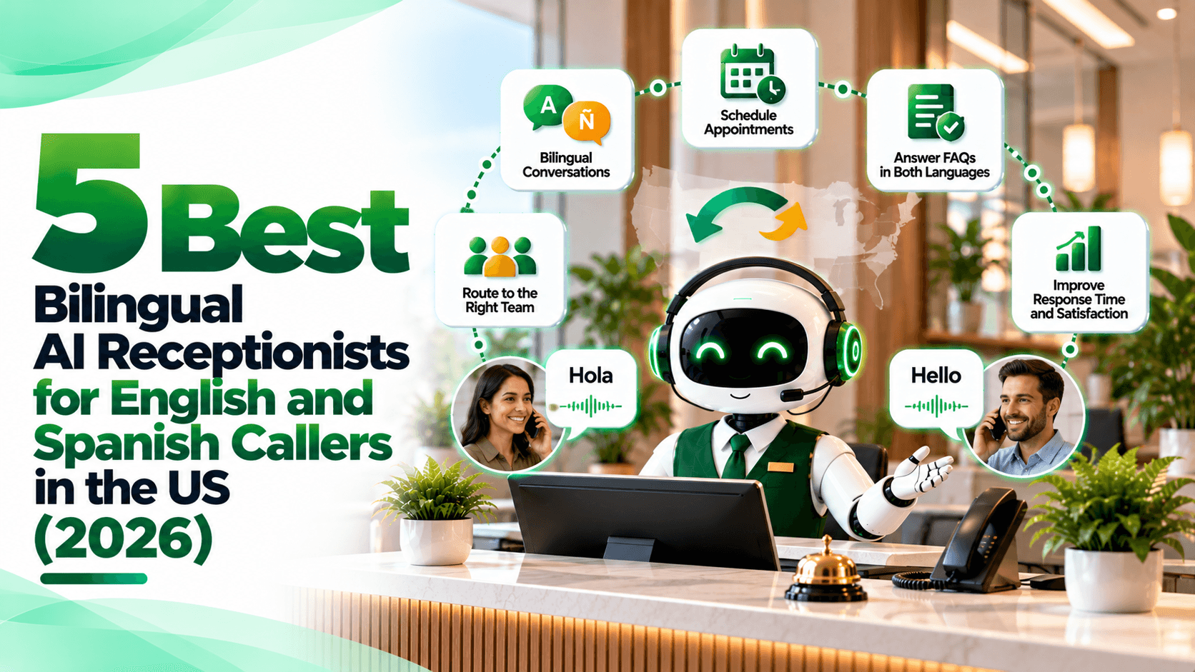 5 Best Bilingual AI Receptionists for English and Spanish Callers in the US (2026)
