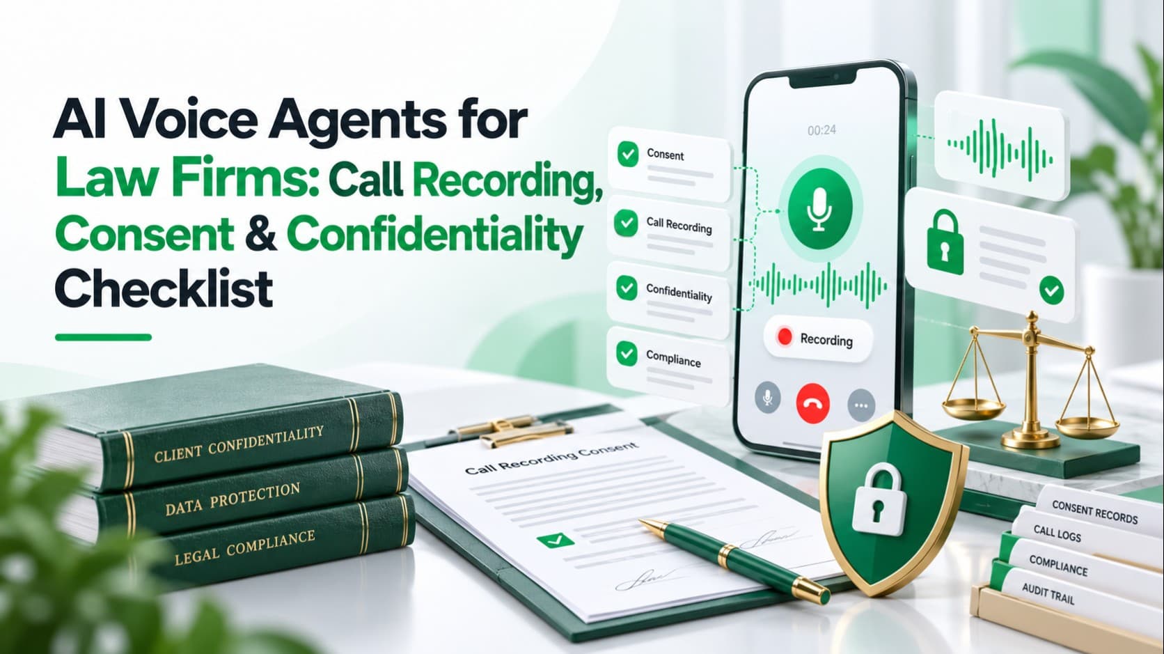 AI Voice Agents for Law Firms: Call Recording, Consent & Confidentiality Checklist