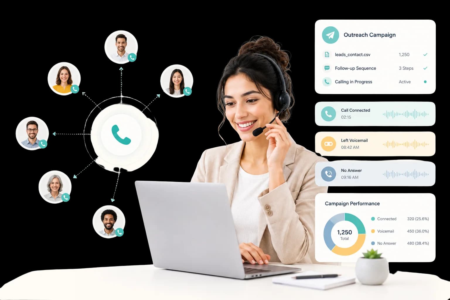Outbound Voice Agent - AI-powered lead calling and campaign automation