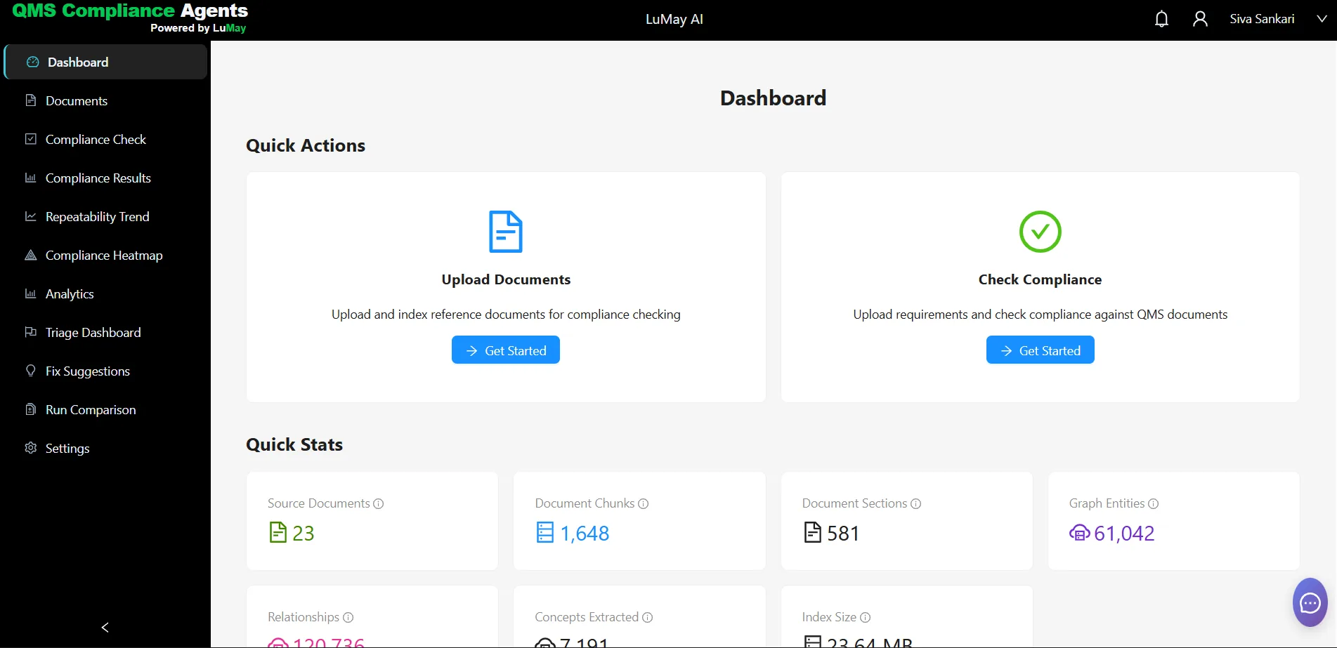QMS Compliance Agents screenshot