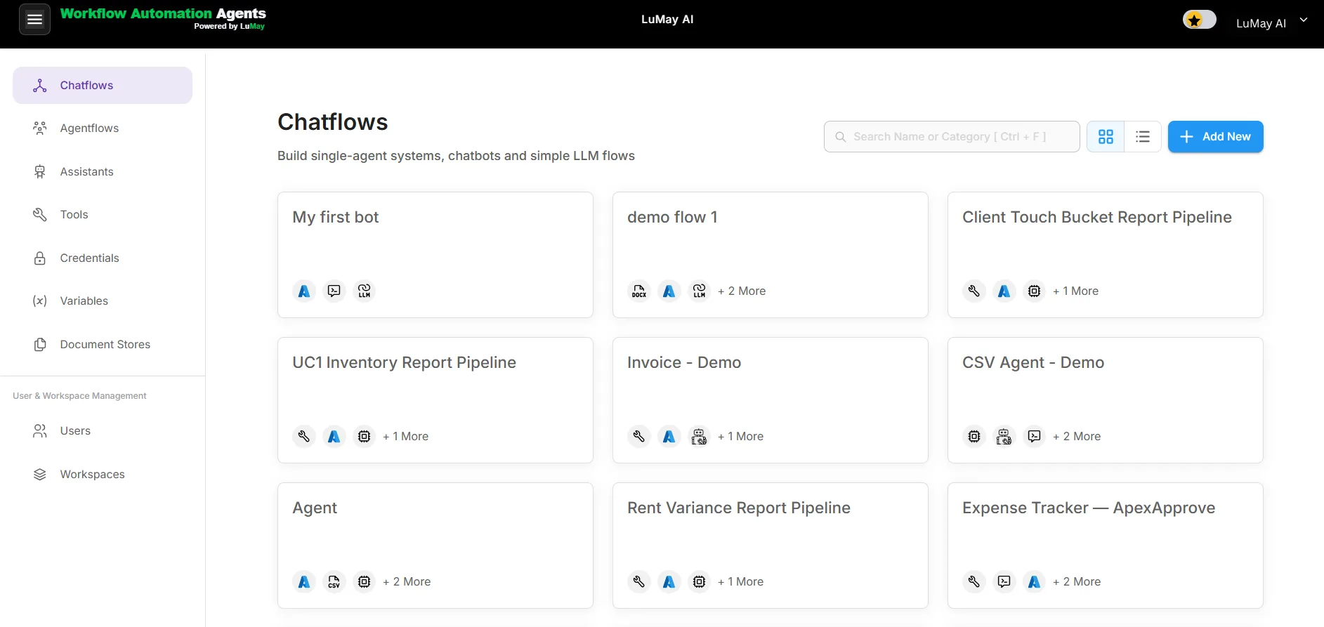 Workflow Automation Agents screenshot