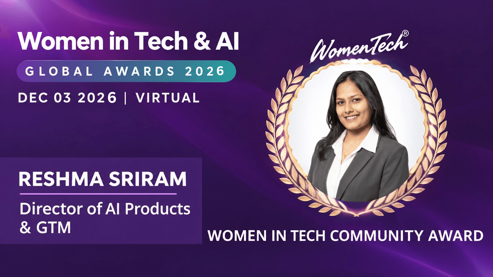 Reshma Sriraman - Women in Tech